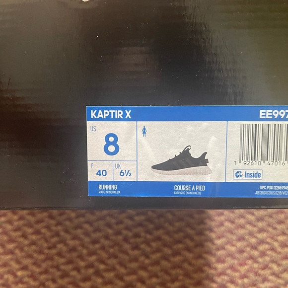 Adidas black shoes size 8 - Picture 5 of 6